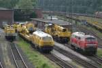 DBG 218 287 und 218 261 am 25.5.09 in Duisburg-Entenfang ...