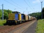 V 142 der RBB am 2.6.2009 bei Riestedt.  ...