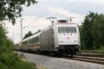 101 034 (In Form) mit dem EC 115 am 02.06.2009 ...