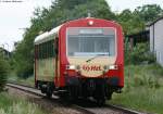 VT 121 der HzL beim Umsetzen in Deißlingen 1.6.09 ... VT 121 der HzL beim Umsetzen in Deißlingen 1.6.09 ...