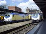 ME 146-01 und ME 146-05 stehen mit ihren Z�gen auf ...
