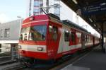 CJ 1000 mm La Chaux de Fonds 03.06.2009 Bde 4/4 II 611 wartet auf die Ausfahrerlaubnis nach Le Noirmont - Saignel�gier.