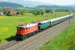 br-1245 1245-525 und 1670-025 vor E 16239 auf Ihrem Weg nach Knittelfeld. St. Margarethen 21.05.2009