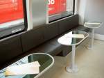 Die Innenausstattung des Railjet: Das Bord-Bistro. Entstanden am 31. Mai ...