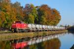 br-294-remotorisiert-ab-294-501 294 767 mit �bergabe nach Trostberg am Alzkanal. 18.10.08