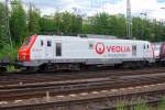 Veolia Lokportrait von einem 'Fretchen', wie die Prima-Baureihe um K�ln herum liebevoll genannt wird. E 37 511 im Veolia-Farbkleid in Gremberg Gbf. (18.05.2009).