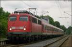 br-110-bugelfalte 110 426 mit dem RE11596 nach Aachen in Geilenkirchen 4.6.2009