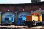 Eine kleine Ragierlokpaarade im Eisenbahnmuseum Chemnitz-Hilbersdorf. (24.05.09)  ...