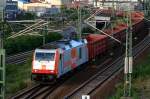hvle 285 102-0 mit Eaos-Zug (Berlin Westhafen, 05.06.2009).  ...