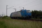 185 519-6 VPS am 06.06.2009 aus Seelze kommend Richtung Salzgitter ...