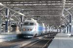 Der TGV nach Nice Ville, wurde am Tag des Bahnbildertreffens, ...