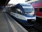 Nach der Ankunft aus Neustrelitz ging es f�r OLA-Triebwagen 0002 ...