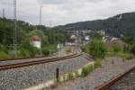 Die Einfahrtsgleise des Bahnhofs ...  Daniel Theumer 08.06.2009