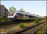 Ausfahrt einer 3`er Traktion Lint41 der NWB aus Wilhelmshaven nach ... Ausfahrt einer 3`er Traktion Lint41 der NWB aus Wilhelmshaven nach ...