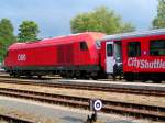 Abfahrt f�r REX5970, und die Lok(2016070-1) mu� nicht immer vorne ...