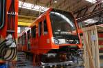 Triebwagen für die RBS in den Montagehallen der Stadler Rail, ... Triebwagen für die RBS in den Montagehallen der Stadler Rail, ...