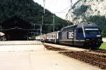 465 007-3 der BLS mit Regionalzug 3517 Zweisimmen-Spiez auf Bahnhof ...