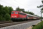 110 351 mit einem Sonderzug aus Villach am 09.06.2009 in ...