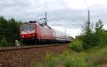 120 126 bespannt am 07.06.09 den IC 1921 nach Berlin, ...