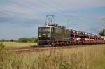 142 001-7 MTEG am Abend des 09.06.2009 bei Woltorf  ...