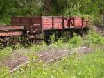 Geradezu idyllisch mutet diese Ansicht eines alten G�terwagens im Bayerischen ...
