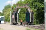 Sonstiges Die Schweriner Zugwaschanlage wird von den Arbeitern des TFM Schwerin eingestellt. 14.05.2009 