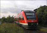 br-648-lint-41-db 648 106/606 verl�sst als RB52 'VOLMETALBAHN' den Endbahnhof L�denscheid im Abendlicht des 05.06.2009.