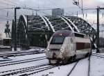 Der Thalys 4331 am 05.01.2009 bei der Bereitstellung in K�ln ...