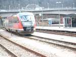 VT 642 737 der Erzgebirgsbahn steht im Bf.Aue/Sachs.  ...