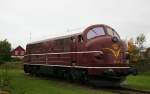 Die DSB MX 1035 steht seit 1992 als Denkmal in ...