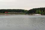 Auf dieser Strecke, am Stausee von Kaunas, fahren fast nur ... Auf dieser Strecke, am Stausee von Kaunas, fahren fast nur ...