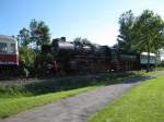 Die Dampflock 52 8012 der Wutachtalbahn (Sauschw�nzlebahn) abgestellt vor dem ...
