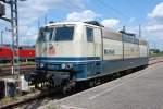 Die sch�ne BR 181 211 im Karlsruher Hbf. Sie tr�gt ...