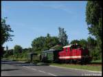 Dollnitzbahn 199 031-6 in Oschatz am 14.06.2009