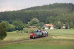 br-294-remotorisiert-ab-294-501 294 599 mit G�terzug am 12.06.2009 bei Godlricht. (Strecke Amberg-Schnaittenbach)