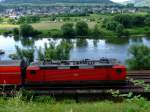 BR 143 Lokportraits Eine 143-er am 12.6.09 in P�nderich