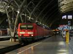 Die �lteste Serien-143: 143 002-4 am 13.6.2009 in Leipzig Hbf. ...