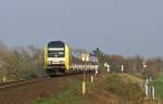 Dispolok ER 20 ER 20-011 am 16.04.2009 mit einer NOB nach Westerland bei Tinnum.