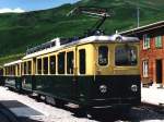 114 BDeh 4/4, Bt 277 der WengernAlpBahn (WAB) auf Bahnhof ...