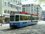 VBZ - Tram Be 4/6 2034 unterwegs auf der Linie ... VBZ - Tram Be 4/6 2034 unterwegs auf der Linie ...
