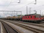 re-6-6-re-620 11626 mit eine G�terzug auf Bahnhof Buchs am 20-8-2008.