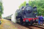 Die 141 TD 740 mit ihrem Sonderzug in Soulac sur ...