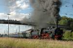 40 Jahre BEM N�rdlingen, 13.06.09: 38 1301 mit einem Sonderzug ...