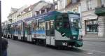 potsdam Eine Tatra Stra�enbahn steht kurz vor dem Nauener Tor.