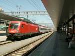 Eurocity nach Wien-Westbahnhof am 17.06.09 in Feldkirch  ...