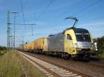 Die von der TX Logistik angemietete ES 64 U2-011 hatte ...