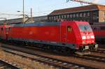 Am 28.12.08 steht 185 341 in der Abstellgruppe in Wanne ...