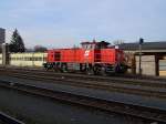 br-2070 Die 2070 009 am 04.02.2008 bei Rangierarbeiten in Braunau. 
