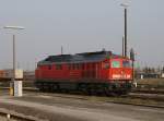 Die 233 288 am 04.04.2009 bei einer Rangierfahrt in M�hldorf. ...