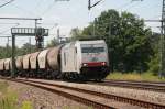 285 103 ITL dieselt mit ihrem G�terzug von Hamburg Richtung ...